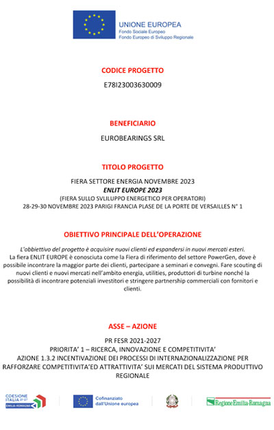 Eurobearings at Enlit Europe 2023 Exhibition - Paris Energy Event